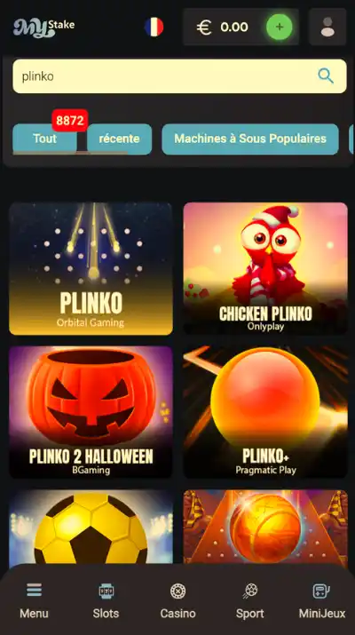 Rechercher Plinko